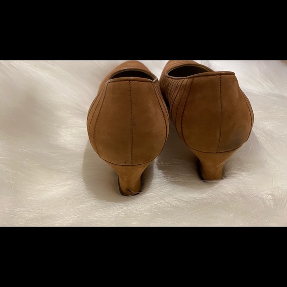 Salvatore Ferragamo Suede striped Pump Heels - Picture 8 of 9